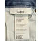 PAIGE Blue Distressed Amber Fit Jeans Size 27