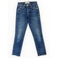AMO Blue "Babe" High-Rise Slim Straight / Crop Jeans Size 25