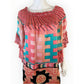 Voom by Joy Han 100% Silk Print Mini Dress Size S
