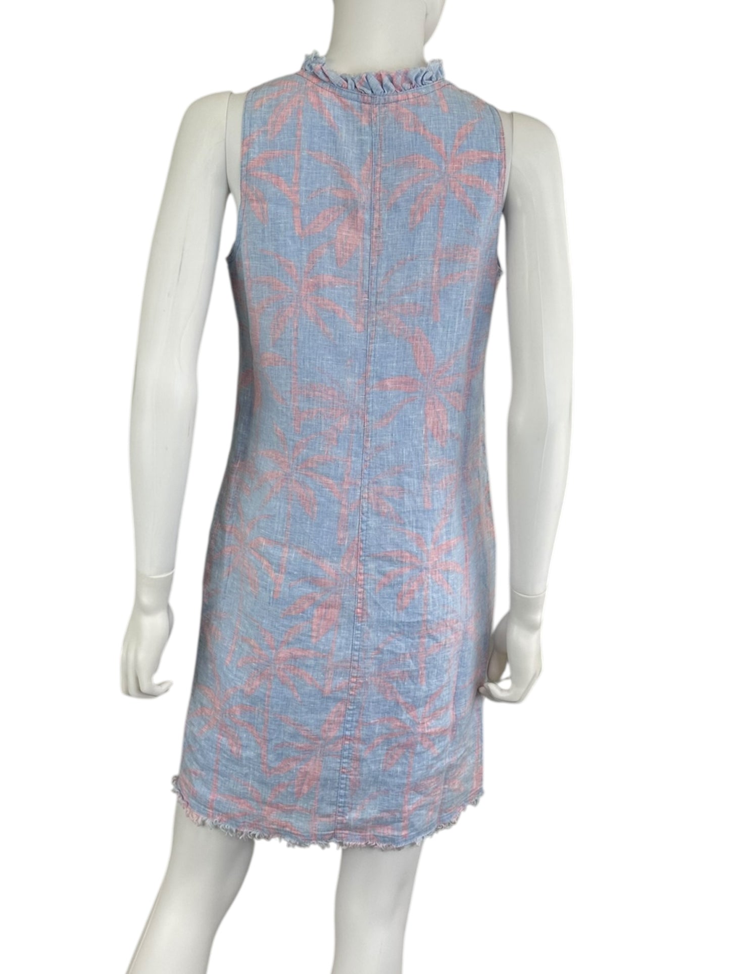 Tommy Bahama 100% Linen Palm Print Dress Size XS