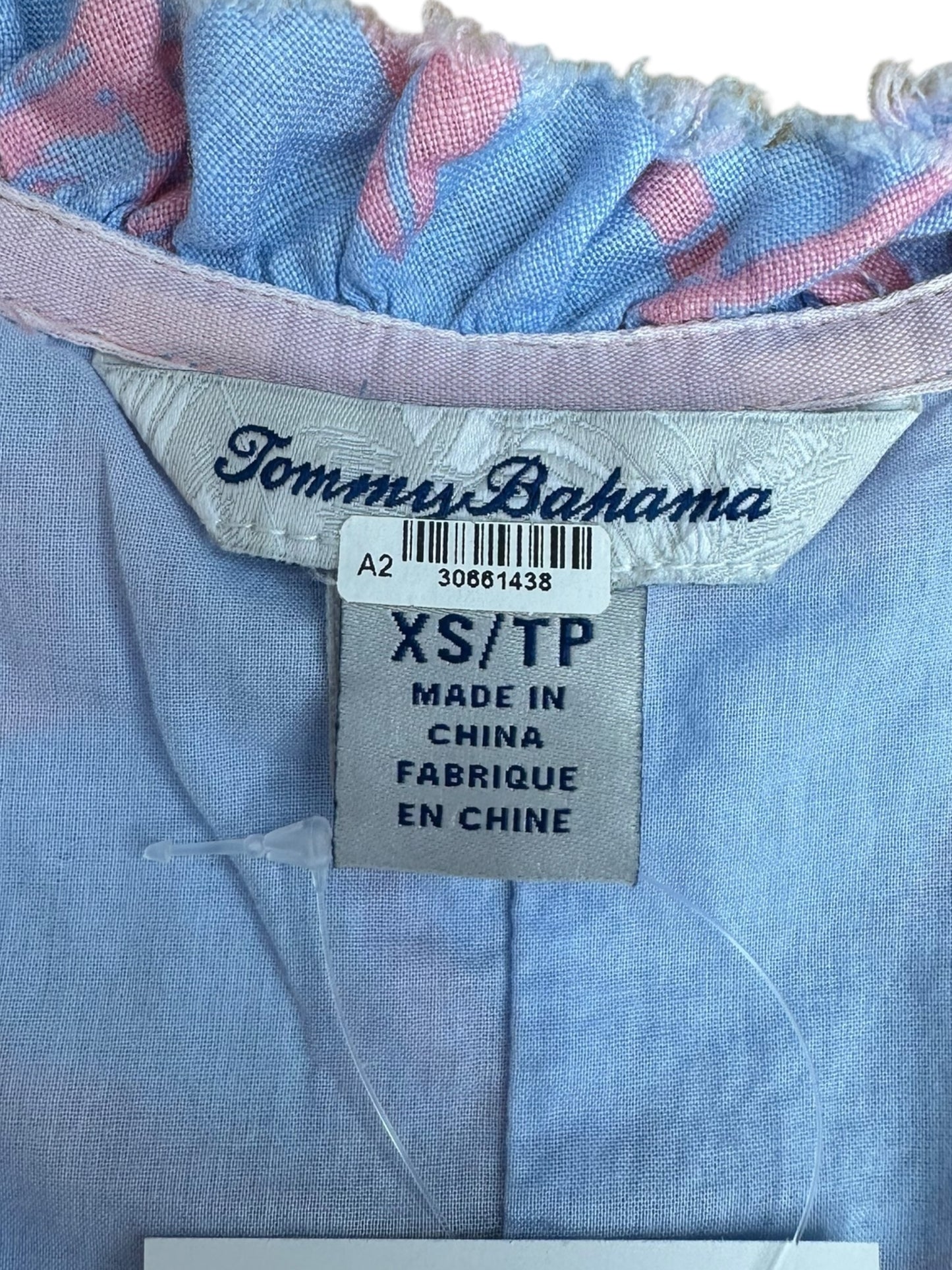 Tommy Bahama 100% Linen Palm Print Dress Size XS
