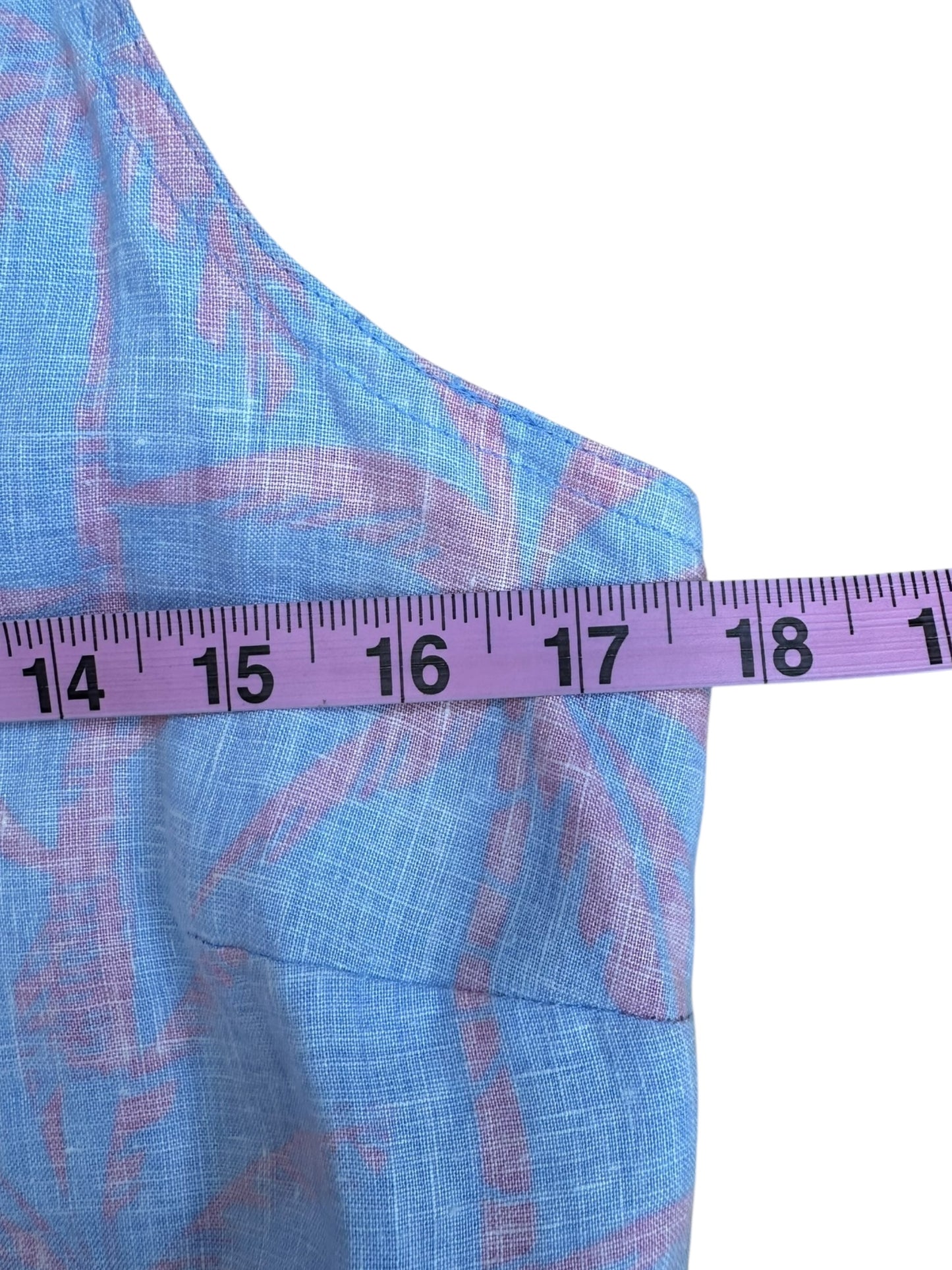 Tommy Bahama 100% Linen Palm Print Dress Size XS