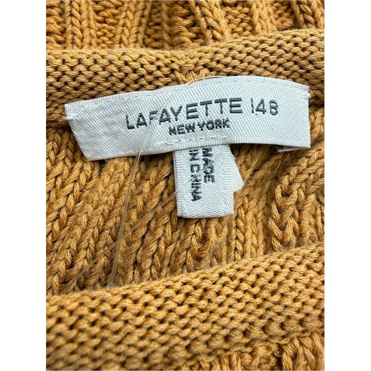 Lafayette 148 New York Yellow Honeycomb Halter Size XL