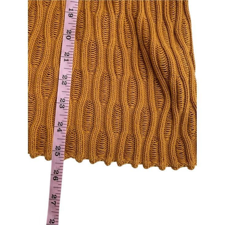 Lafayette 148 New York Yellow Honeycomb Halter Size XL