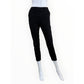 Frank & Eileen Black Pull-on Cropped Stretch Pants Size M