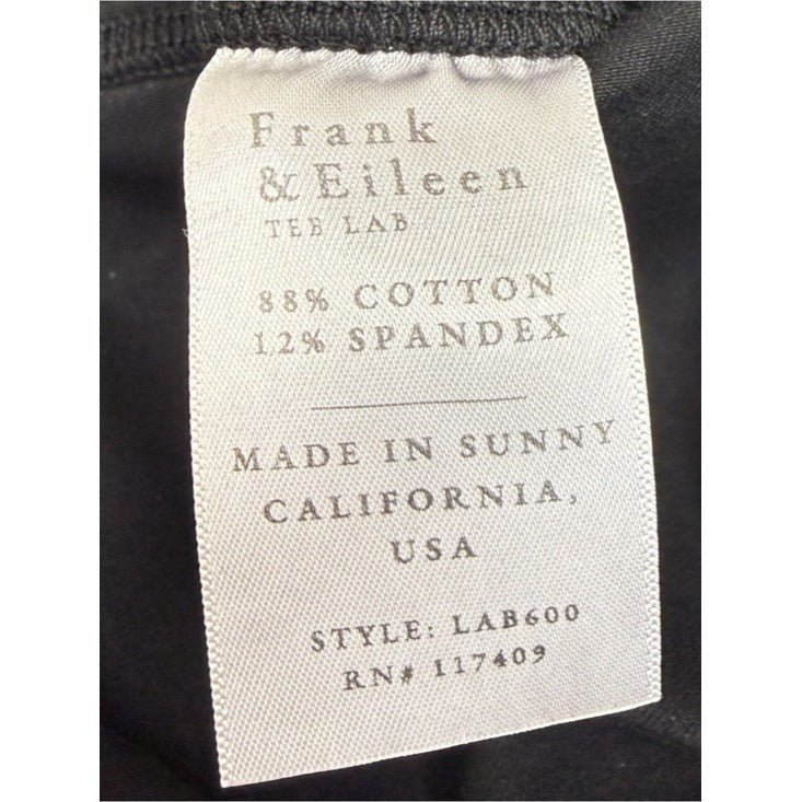 Frank & Eileen Black Pull-on Cropped Stretch Pants Size M