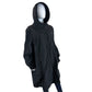 Eileen Fisher Black Hooded Raincoat Size 3X