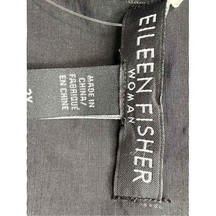 Eileen Fisher Black Hooded Raincoat Size 3X