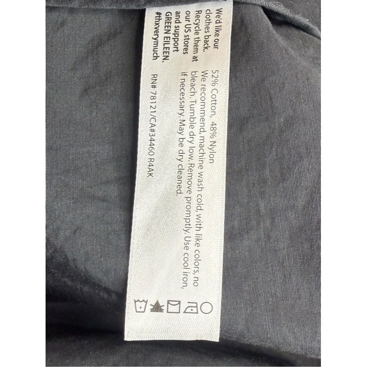 Eileen Fisher Black Hooded Raincoat Size 3X