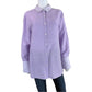 J. Jill Lavender Linen Blend Button-down Shirt Size XL