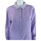 J. Jill Lavender Linen Blend Button-down Shirt Size XL