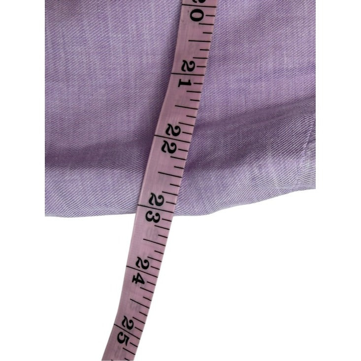 J. Jill Lavender Linen Blend Button-down Shirt Size XL