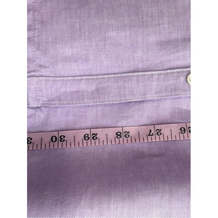 J. Jill Lavender Linen Blend Button-down Shirt Size XL