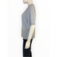 Banana Republic NWT Blue 100% Cashmere Short-Sleeve Sweater Size XL