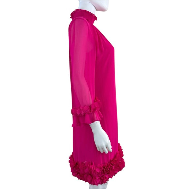 Alex Marie Bright Pink Amelia Cocktail Dress Size 4