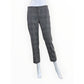 Banana Republic Avery Gray Plaid Button Ankle Pants Size 0