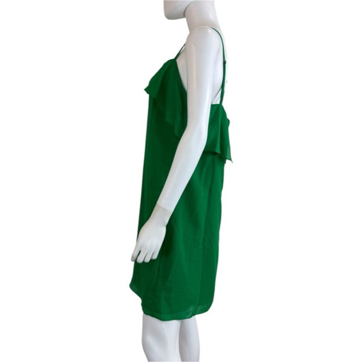 Alice + Olivia NWT Green Etta Ruffle Sundress Size L