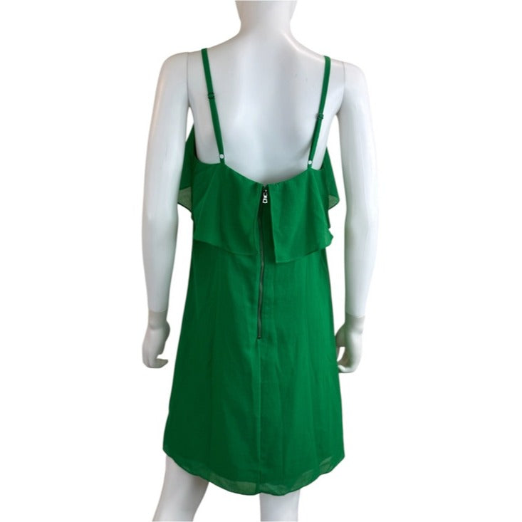 Alice + Olivia NWT Green Etta Ruffle Sundress Size L