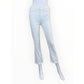 MOTHER White The Hustler Ankle Fray Jeans Size 25