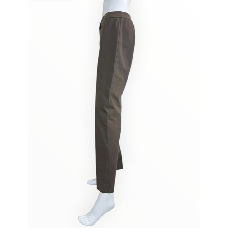 Lafayette 148 New York Brown Straight Leg Trousers Size 4