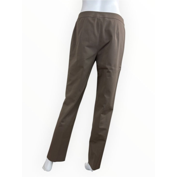Lafayette 148 New York Brown Straight Leg Trousers Size 4