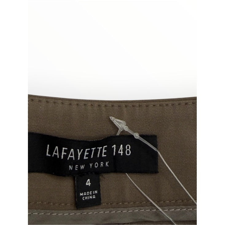 Lafayette 148 New York Brown Straight Leg Trousers Size 4