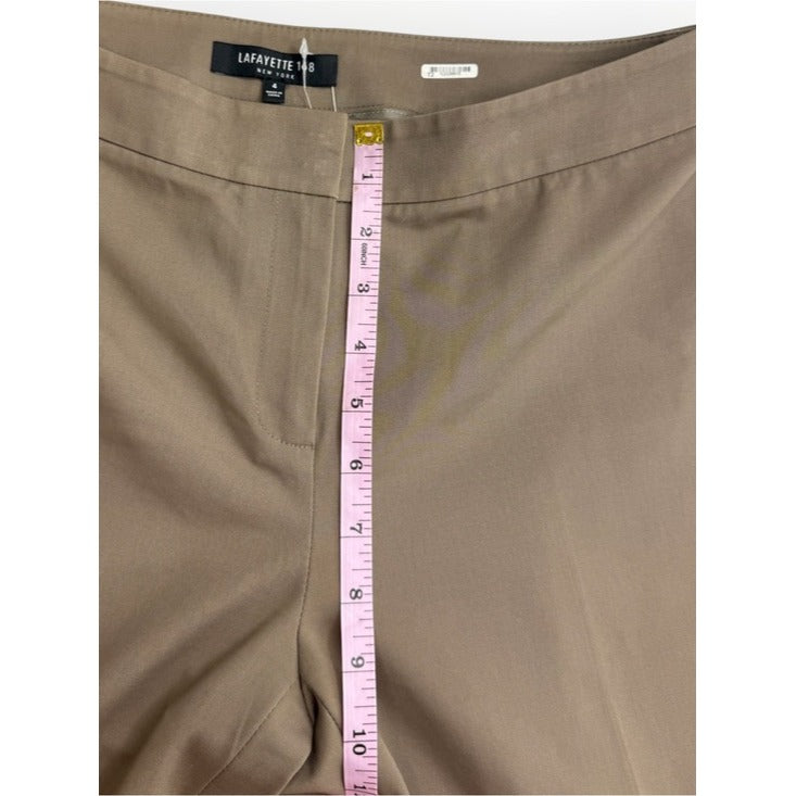 Lafayette 148 New York Brown Straight Leg Trousers Size 4