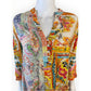 Lior Paris Patchwork Floral Paisley Blouse Size S
