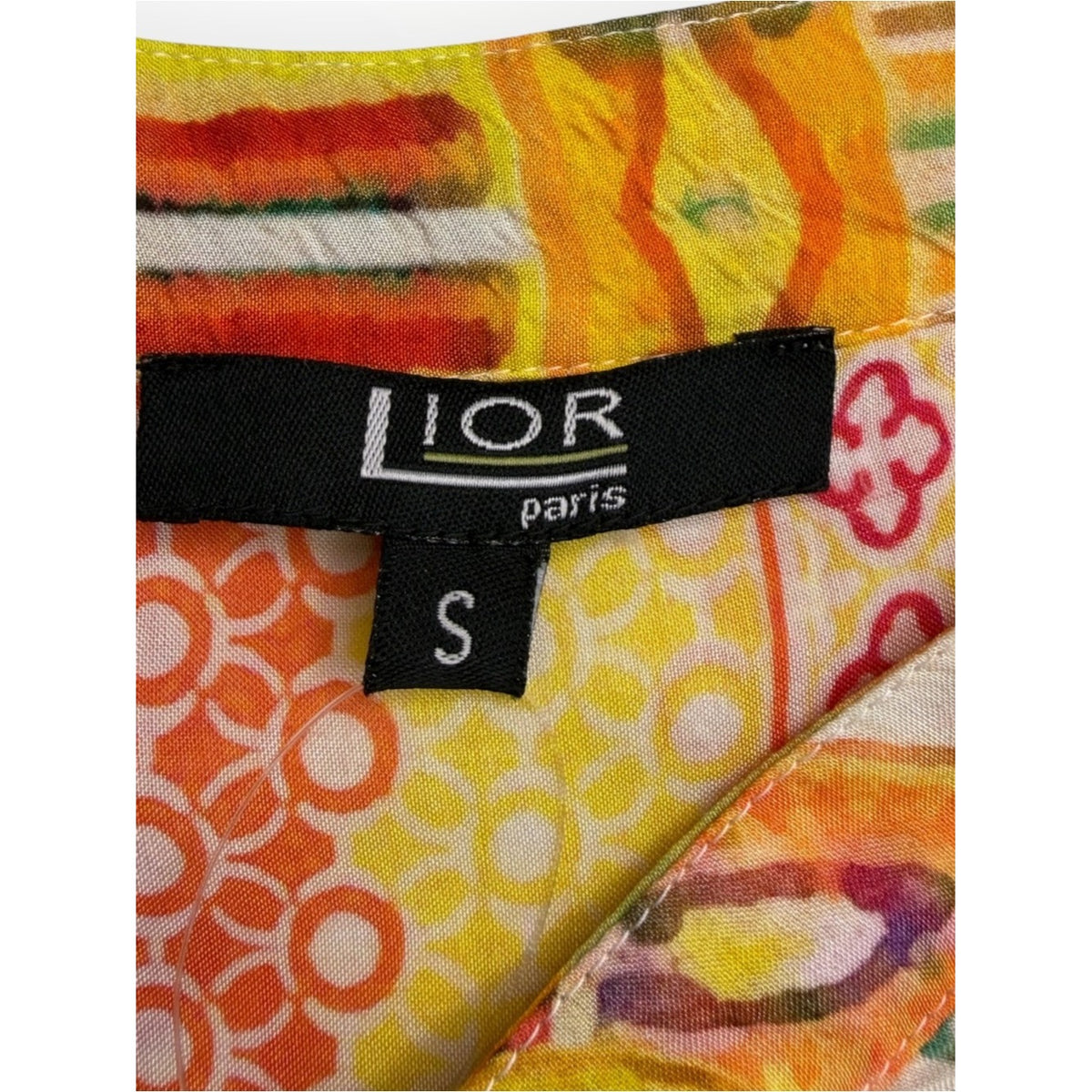 Lior Paris Patchwork Floral Paisley Blouse Size S
