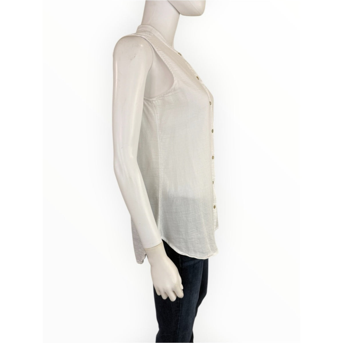 EILEEN FISHER White Sleeveless Top Size XS