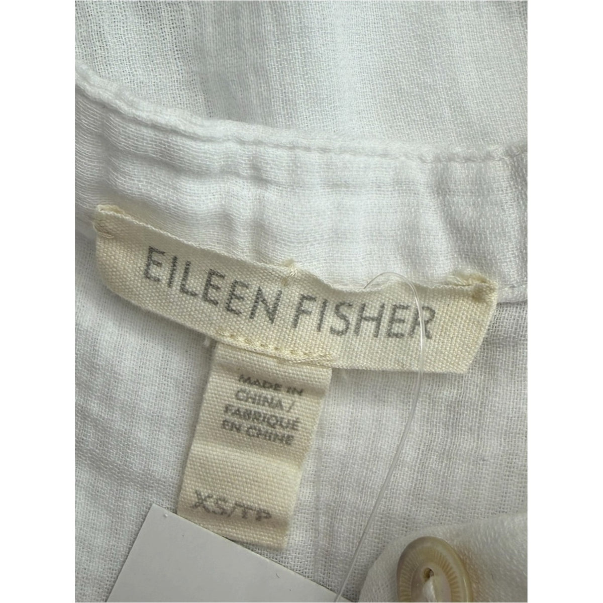 EILEEN FISHER White Sleeveless Top Size XS