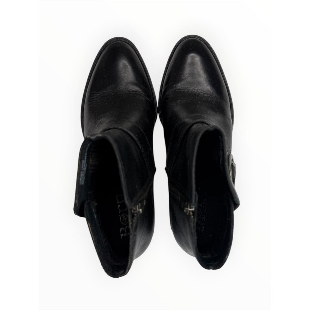 BORN NWOT Black Leather Royce Bootie Size 7