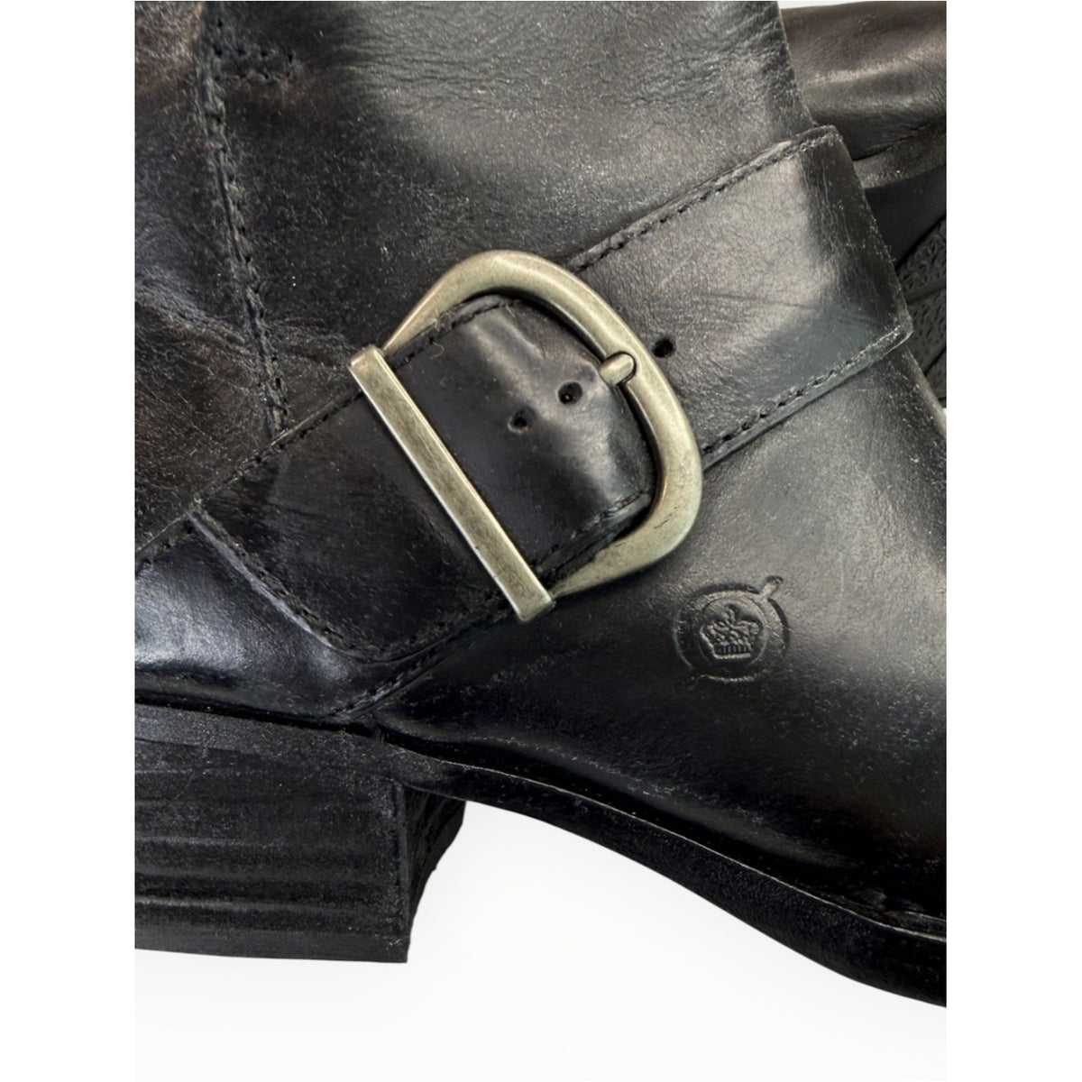 BORN NWOT Black Leather Royce Bootie Size 7