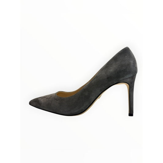 WHBM Gray Suede Pointy Toe Stiletto Size 7