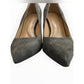 WHBM Gray Suede Pointy Toe Stiletto Size 7