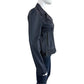 Joie Dark Navy Caldine Lambskin Leather Biker Jacket Size L