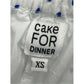 Cake for Dinner Blue Embroidered Tiered Mini Skort Size XS