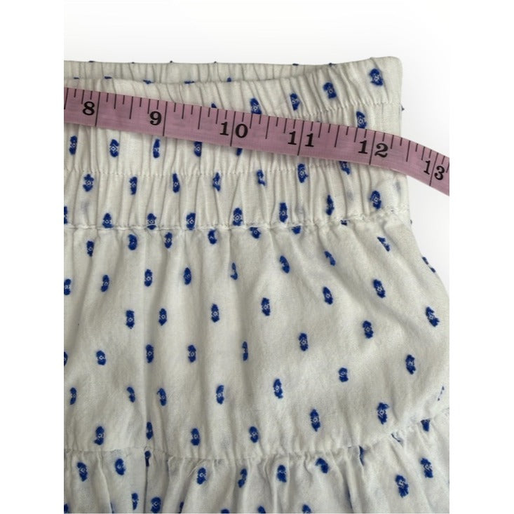 Cake for Dinner Blue Embroidered Tiered Mini Skort Size XS