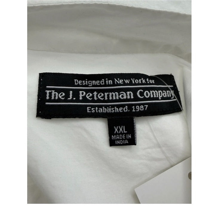 J. Peterman White 100% Cotton Marie Antoinette Shirt Dress Size XXL