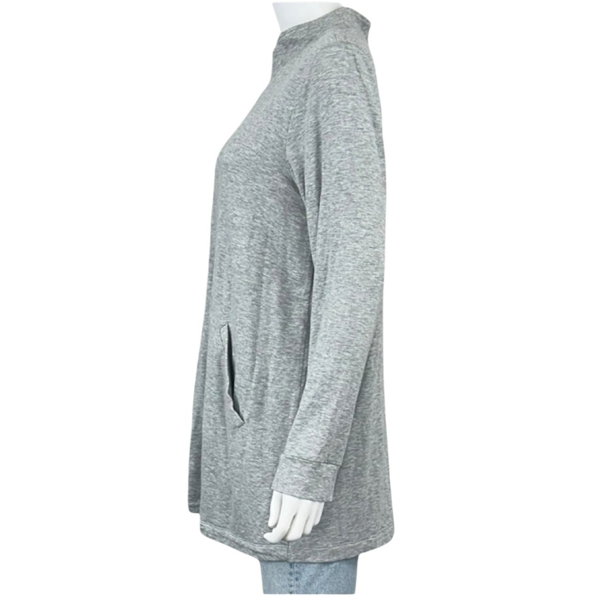 EILEEN FISHER Gray Knit Casual Jacket Size M