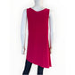Sympli Pink Zesty Zipper Asymmetric Tunic Top Size 14