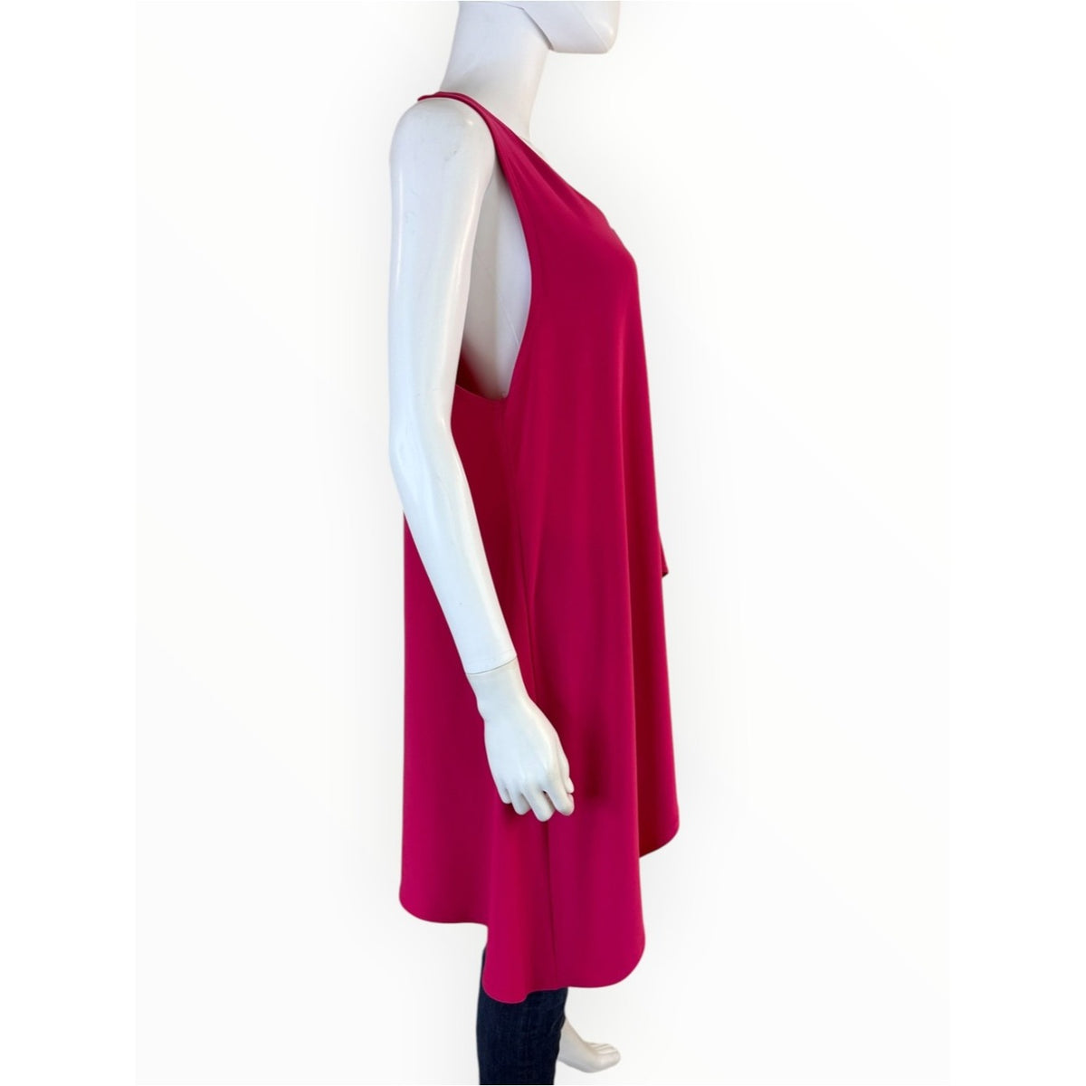 Sympli Pink Zesty Zipper Asymmetric Tunic Top Size 14