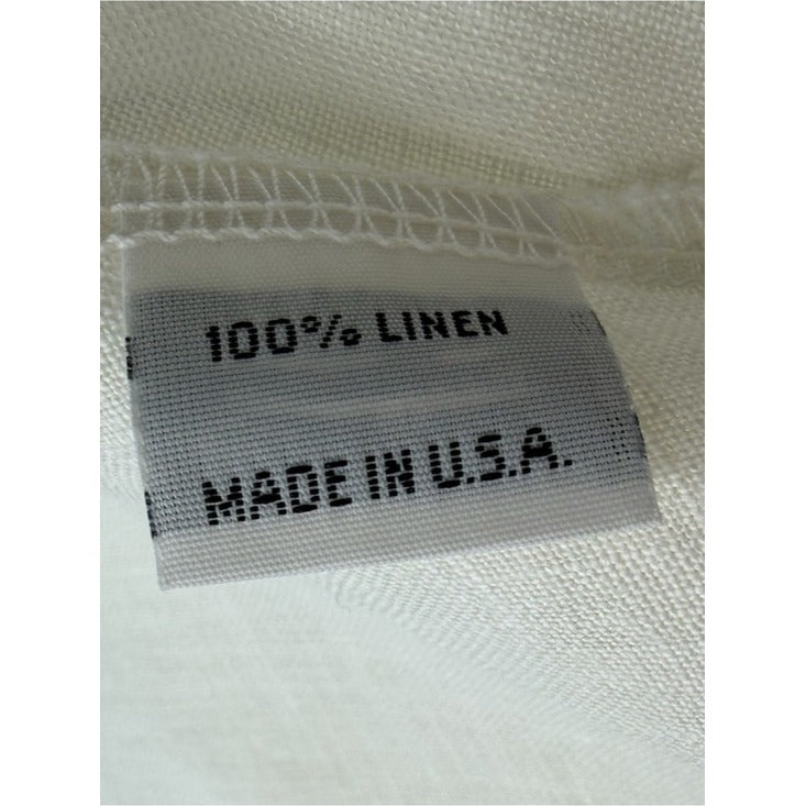 BRYN Walker White 100% Linen Tank Size 2X