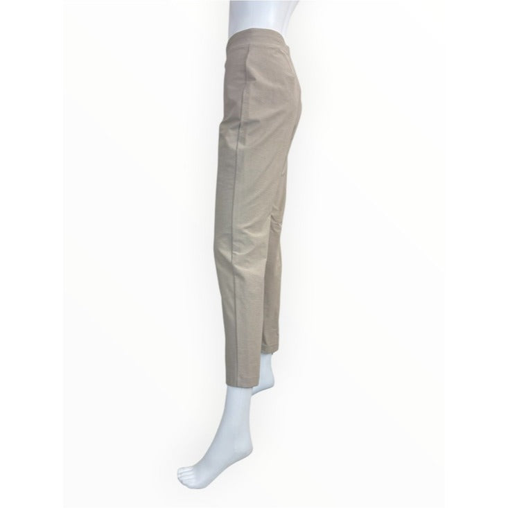 Eileen Fisher NWT Wheat Stretch Crepe Slim Ankle Pants Size S