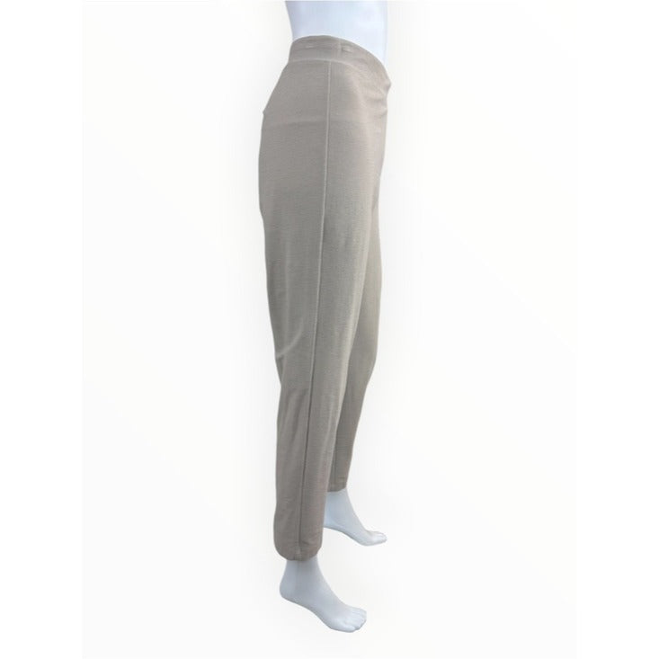 Eileen Fisher NWT Wheat Stretch Crepe Slim Ankle Pants Size S