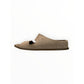AQAUTALIA Tan Suede Abbey Weatherproof Slide Sandals Size 8.5