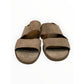 AQAUTALIA Tan Suede Abbey Weatherproof Slide Sandals Size 8.5