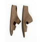AQAUTALIA Tan Suede Abbey Weatherproof Slide Sandals Size 8.5
