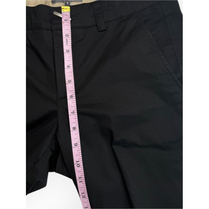 Vince. Black Cotton Tailored Ankle Pants Size 4