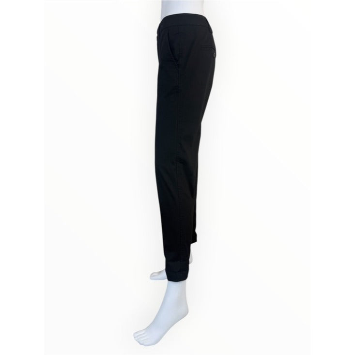 Vince. Black Cotton Tailored Ankle Pants Size 4